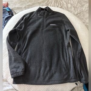 Columbia Grey / Charcoal Fleece Jacket / Pullover 1/4 Zip NWOT Size Medium